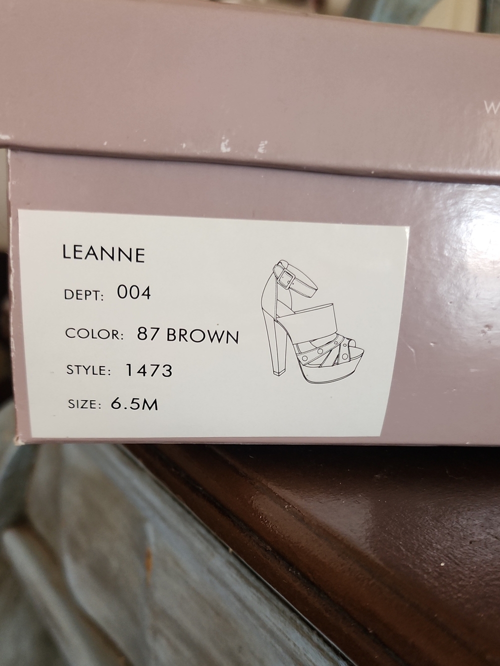 Women’s Brown High Heel Platform Sandals